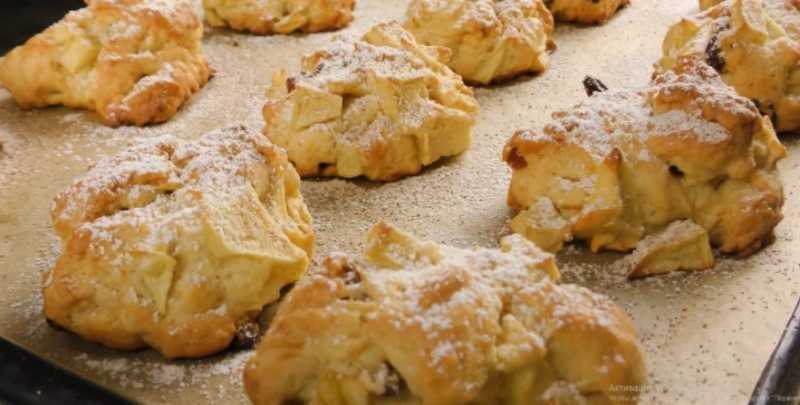 Нежное яблочное печенье с корицей