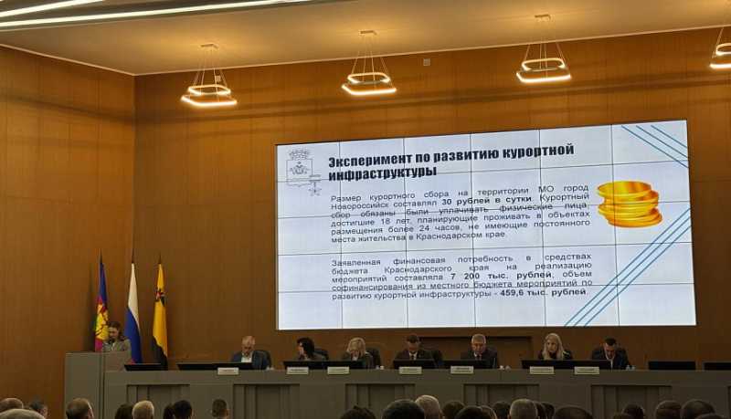 В Новороссийске ставка туристического налога в 2025 году составит 1% от цены проживания
