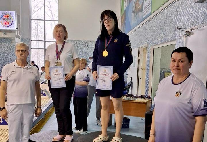 Евгения Ковалева из Новороссийска стала призером Чемпионата Краснодарского края по плаванию среди спортсменов с нарушением зрения