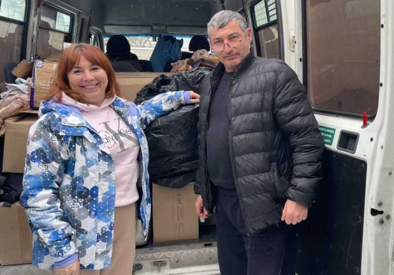 Гуманитарную помощь доставили из Новороссийска пострадавшим жителям в Херсонскую область