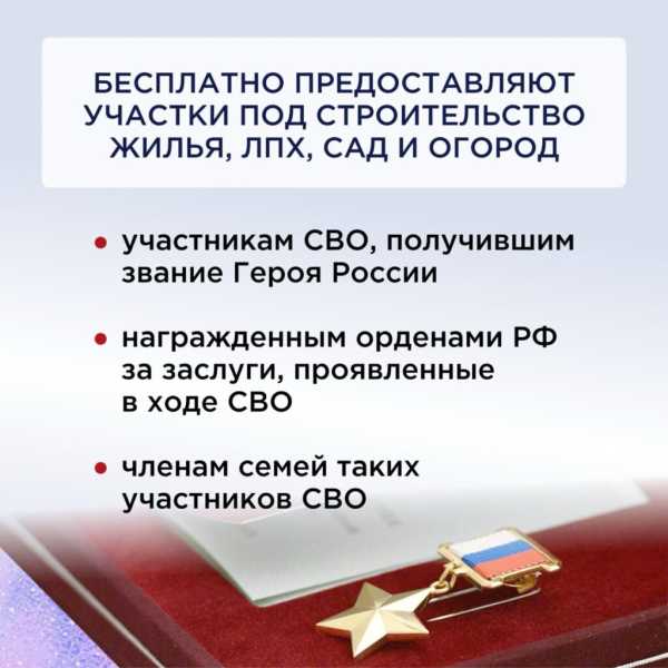 Меры поддержки участников специальной военной операции