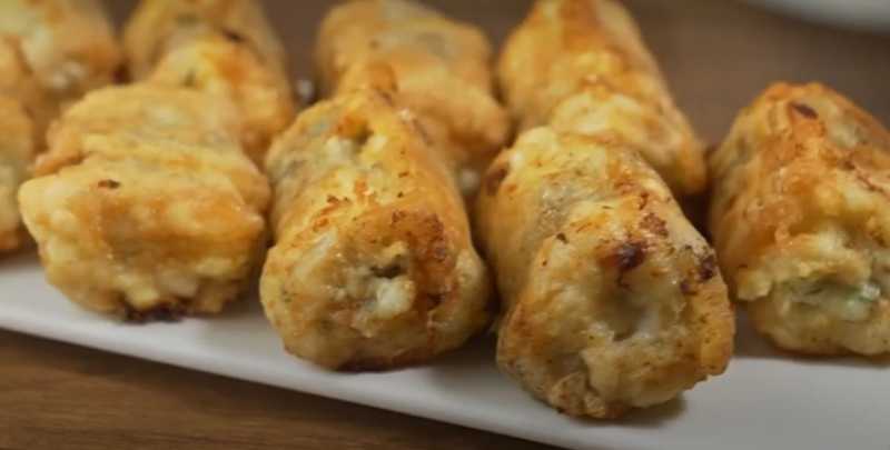 Рыбные рулетики с сыром и укропом