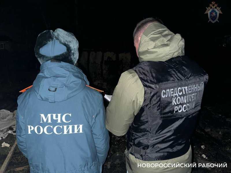 В пригороде Новороссийска при пожаре погиб мужчина