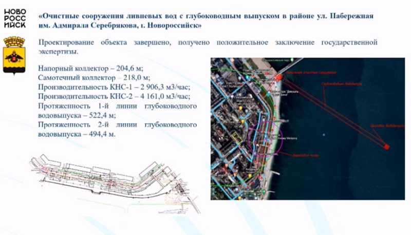 В Новороссийске продолжается работа по проектированию и строительству локальных очистных сооружений
