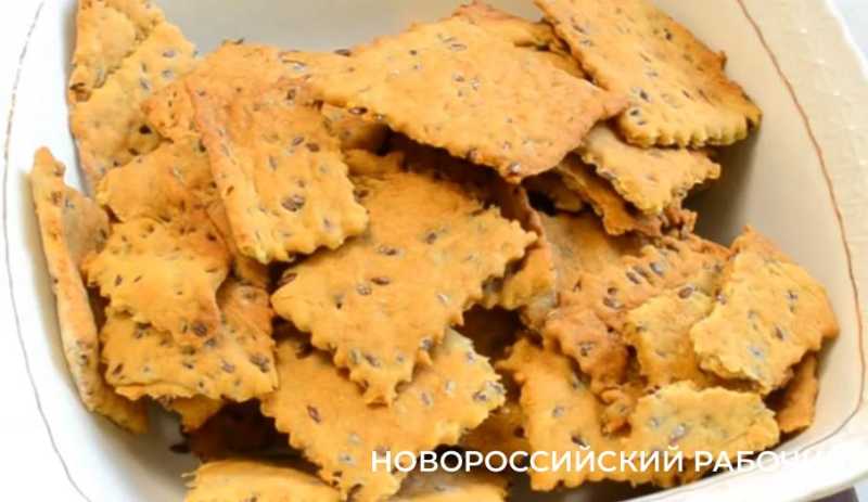 Хрустящие крекеры с семенами льна