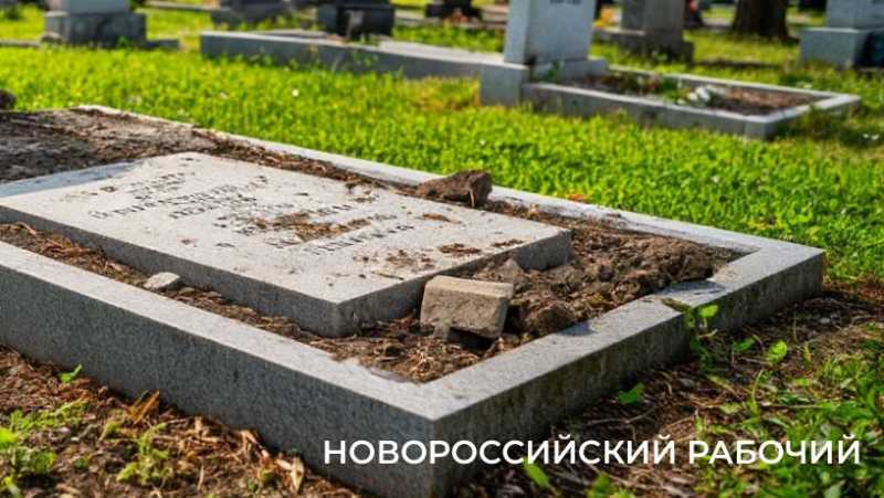 В Новороссийске на кладбищах родственники находят разбитые могильные памятники