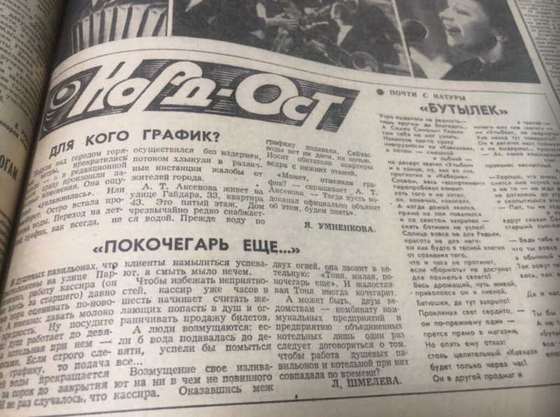 Как в Новороссийске отключали воду, спасали Пионерскую рощу, не допускали до экзаменов и увольняли продавцов мясом