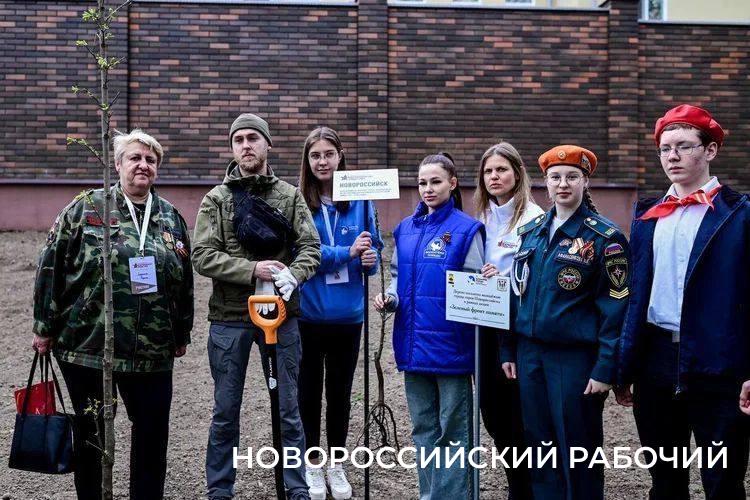 В Смоленске и Бресте новороссийцы посадили церсис и грушу