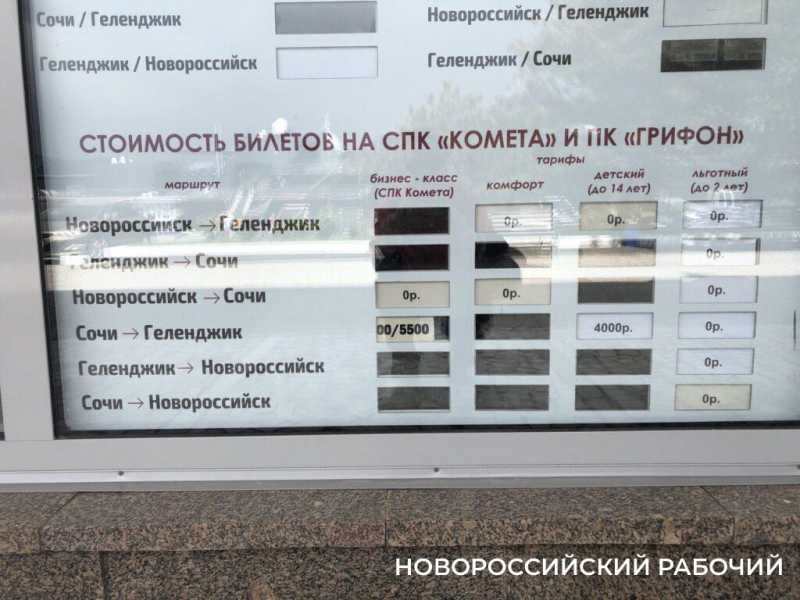 Завтра начинаются морские рейсы из Новороссийска в Геленджик и Сочи. Цены не радуют
