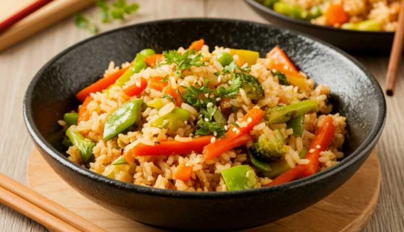 Летний вегетарианский WOK