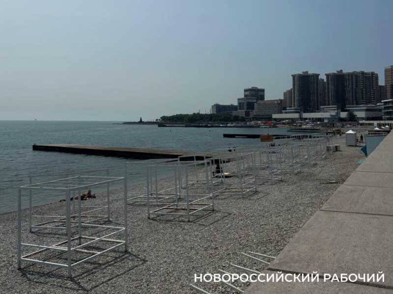 В Новороссийске горпляж не успели подготовить к открытию сезона
