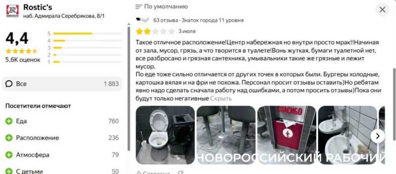 В Новороссийске хотят приостановить работу «Ростикс»