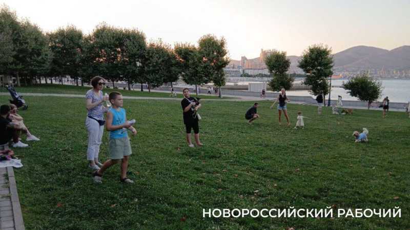 На набережной Новороссийска устраивают пикники и собачьи тусовки