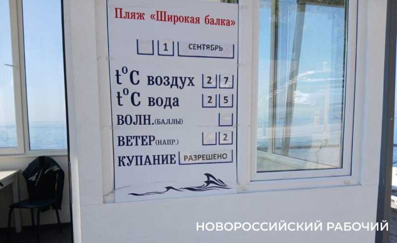 Идеально!  Так в Новороссийске оценивают осеннее море местные