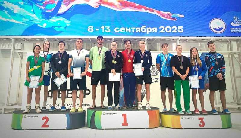 Новороссийские спортсмены стали серебряными призёрами Чемпионата Краснодарского края по плаванию