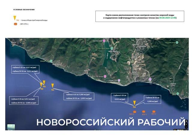 Объем утечки нефтепродуктов под Новороссийском оценили в 10 тонн