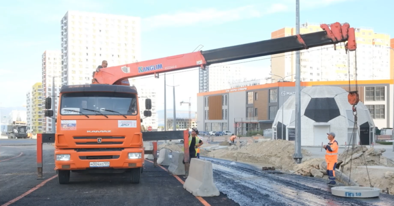 В Новороссийске открыли часть развязки в Южном районе