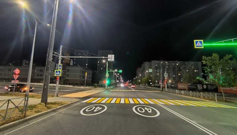 В Новороссийске продолжаются работы по обновлению дорожной разметки