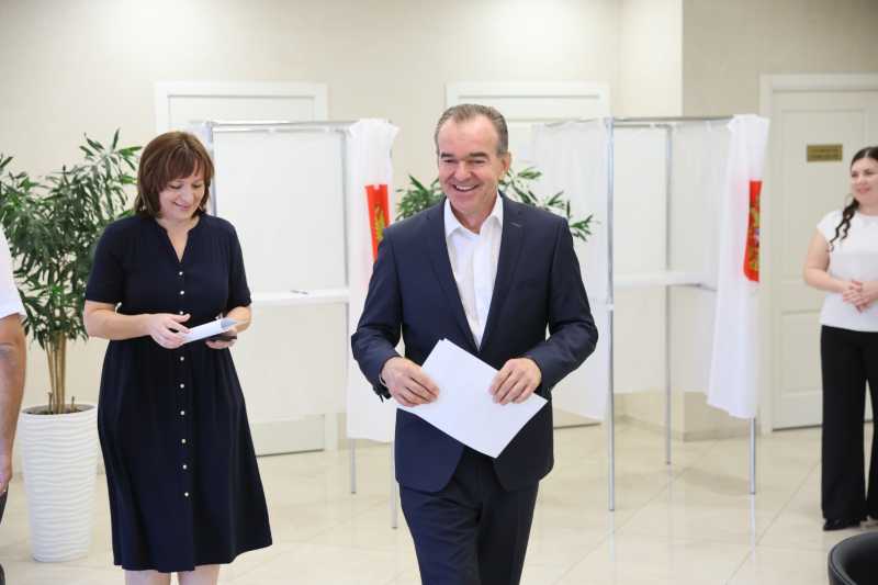 Вениамин Кондратьев принял участие в выборах губернатора Краснодарского края