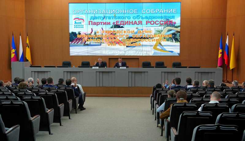 Глава Новороссийска принял участие в организационном Собрании депутатского объединения Всероссийской политической партии «Единая Россия»
