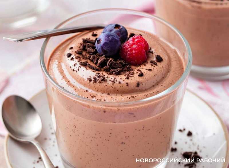 Шоколадный мусс без яиц за 10 минут