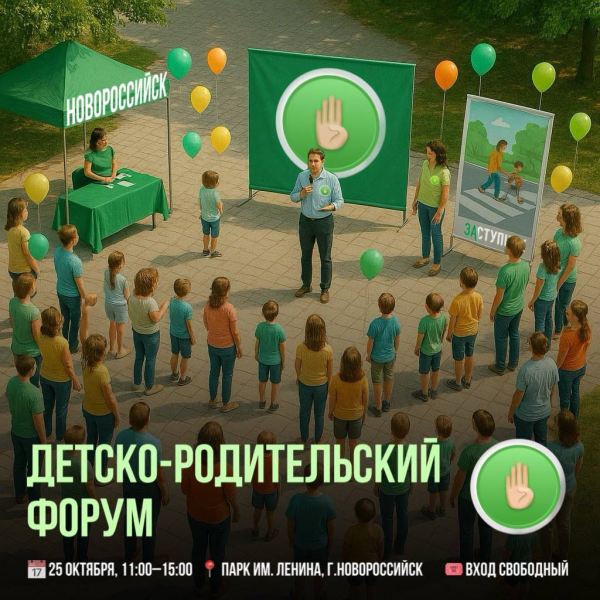 Вместе – за безопасность, доверие и поддержку: в городе-герое Новороссийске пройдет форум для детей и их родителей