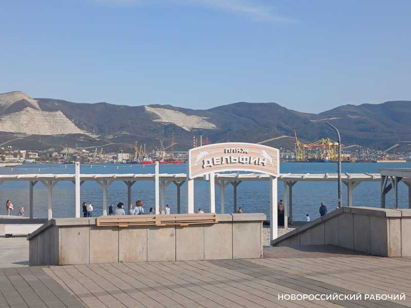 На пляжах Новороссийска в ноябрьские выходные загорали и купались