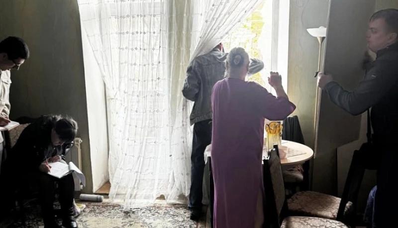 Поквартирные обходы пострадавших МКД продолжались в течение дня