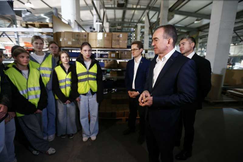 Предприятие-участника федпроекта &laquo;Производительность труда&raquo; из Динского района посетил губернатор Кубани