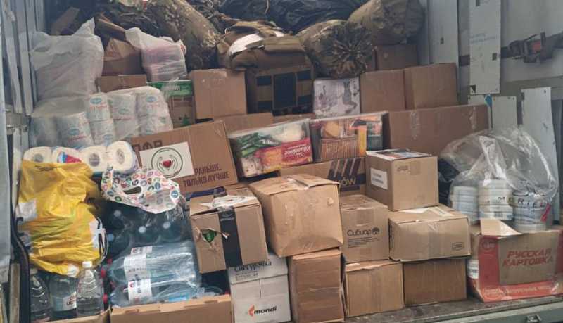 Спасатели Новороссийска доставили очередную партию гуманитарных грузов в Луганскую Народную Республику