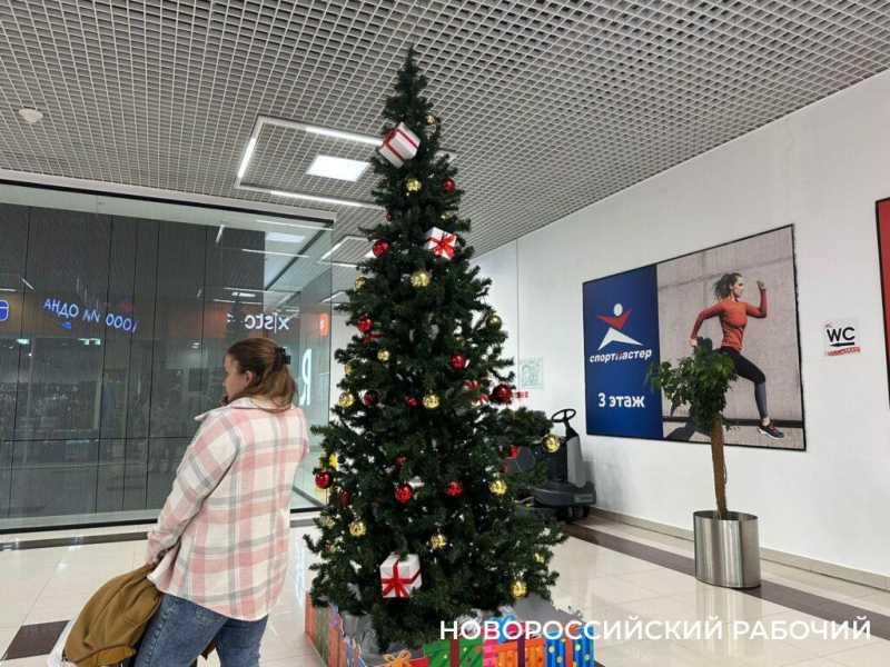 В Новороссийск Новый год уже пришел! В &laquo;Красной площади&raquo; и в парке поставили елку