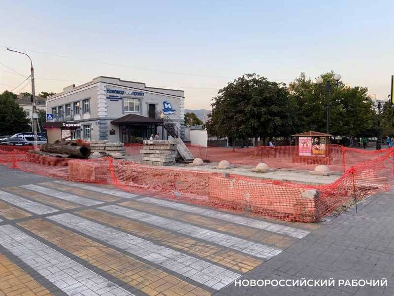 В Новороссийске в третий раз перенесли сроки восстановления улицы Мира