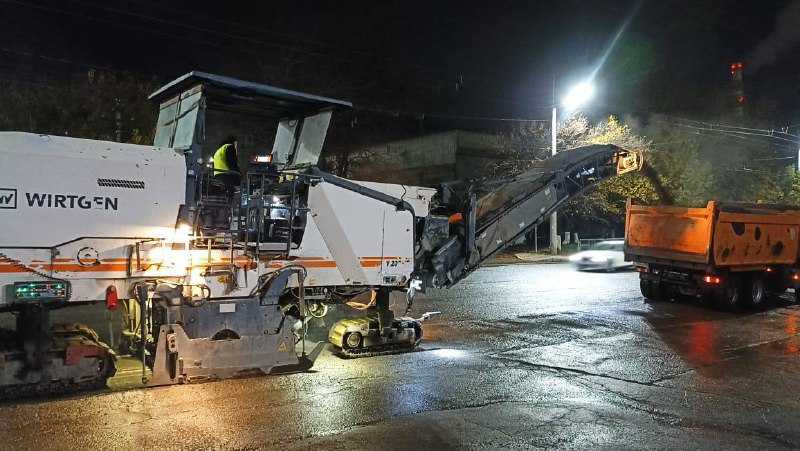 В Восточном районе города-героя Новороссийска ремонтные работы дорожного полотна будут проводиться в ночное время