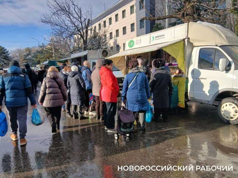 Дед Мороз, Снегурочка, очереди за сыром &ndash; в центре Новороссийска прошла предновогодняя ярмарка
