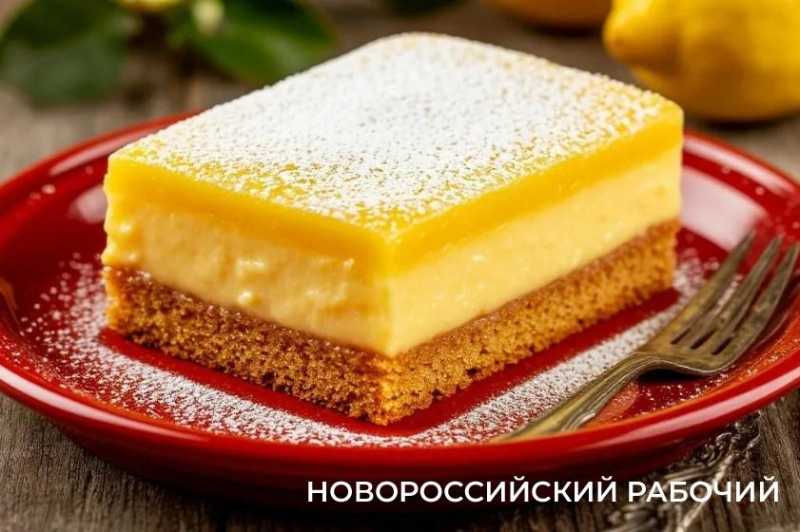 Лимонный пирог с заварным кремом