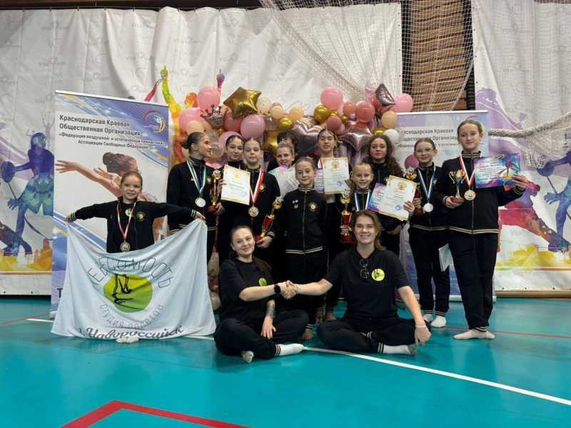 Новороссийские воздушные гимнастки привезли из Сочи 34 медали