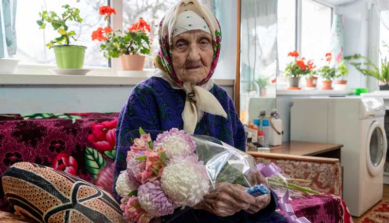 Прасковья Филипповна Ломовская из Абрау-Дюрсо сегодня отмечает 104-й день рождения