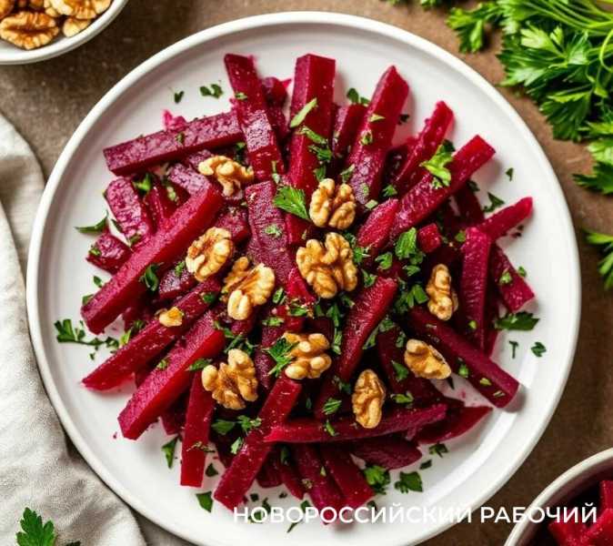 Свекольный салат с грузинским акцентом