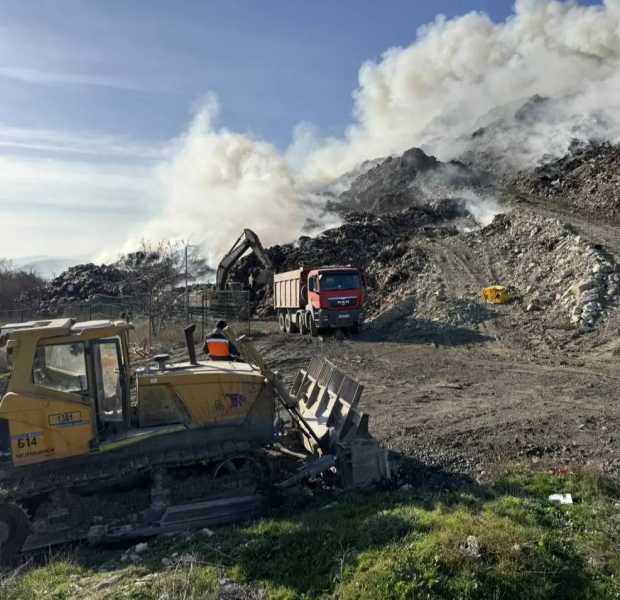 В Новороссийске площадь тления на полигоне составила 220 квадратов