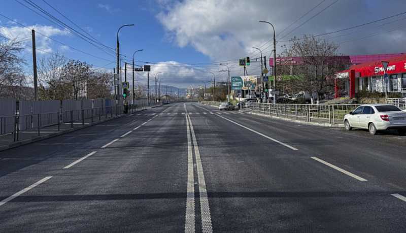 Завершены ремонтные работы участка федеральной трассы М-4 &laquo;Дон&raquo; в черте города-героя Новороссийска