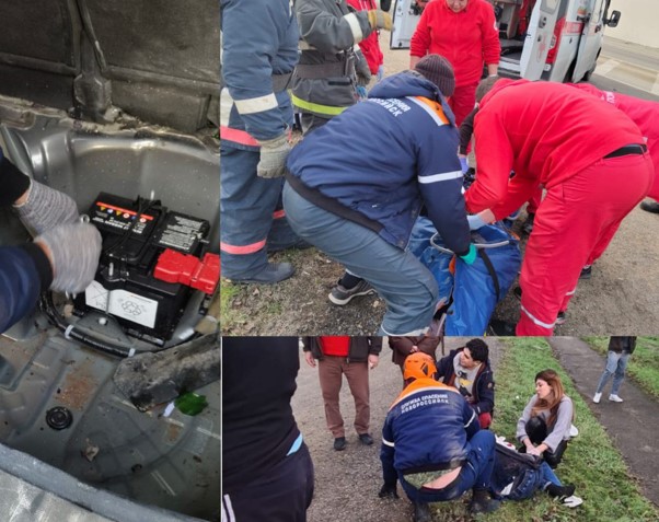 Под Новороссийском легковушка впечаталась в большегруз