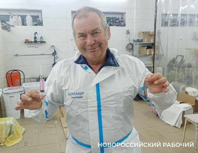 Волонтер дядя Саша рисует спасенных птиц, как будто мазутной катастрофы в Анапе и не было