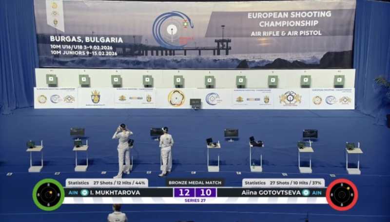 Ясмина Мухтарова из Новороссийска стала чемпионкой Европы по пулевой стрельбе