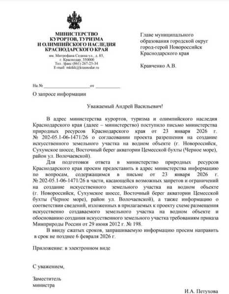 В Новороссийске обсуждают документы по созданию искусственного острова  для грузового терминала. Это не фейк?