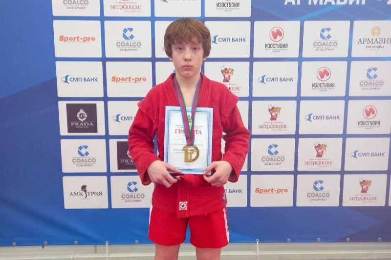 Юные самбисты из Новороссийска заняли третье общекомандное место на первенстве края