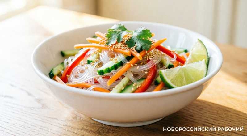 Классический салат &laquo;Фунчоза с овощами по-корейски&raquo; за 15 минут