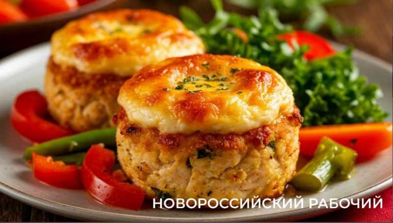 Куриные гнёзда с овощной начинкой и сырной шапочкой