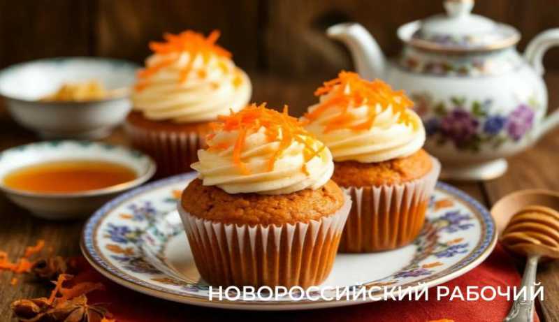 Морковно-ореховые кексы с медом