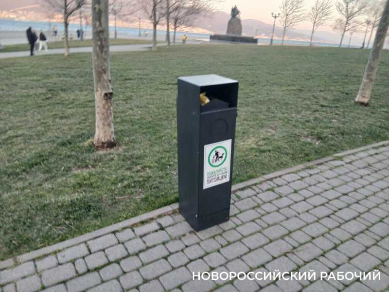 В Новороссийске появились урны для собак