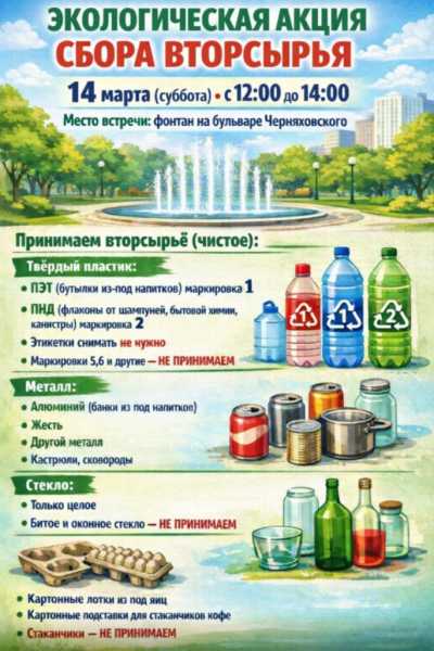 В Новороссийске пройдет акция по сбору коробок от яиц, стеклотары, пластика и старых кастрюль